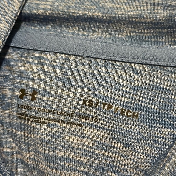 Under Armour UA Velocity Word Mark Blue Hoodie Size XS - Picture 12 of 12